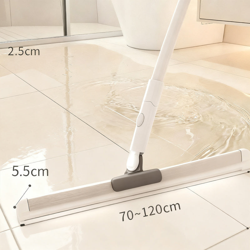 Water scraper and broom 2-in-1