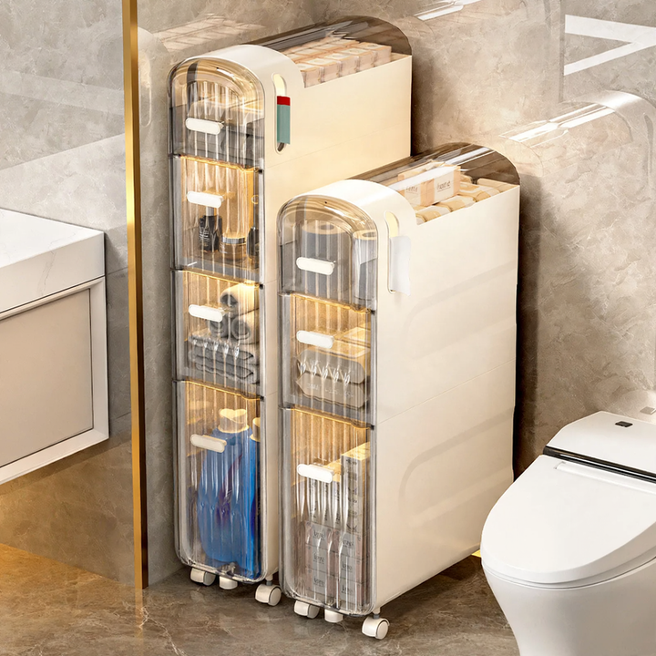 Bathroom shelf for niche areas, 2-tier