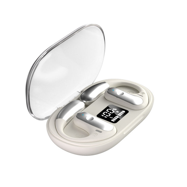 Wireless ear hook headphones with noise cancellation
