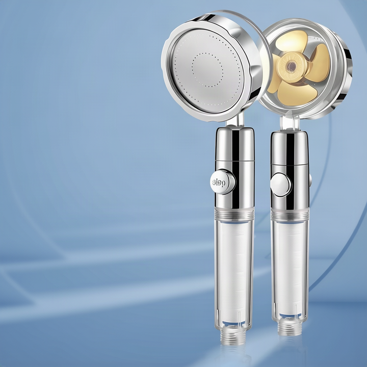 Shower head with pressure balance, ABS, round