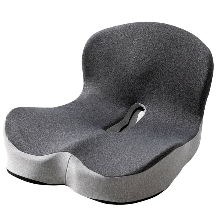 Seat cushion with backrest made of memory foam