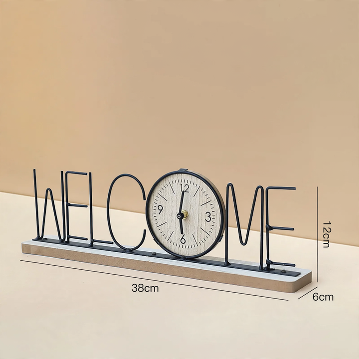 Iron clock, table clock, modern design