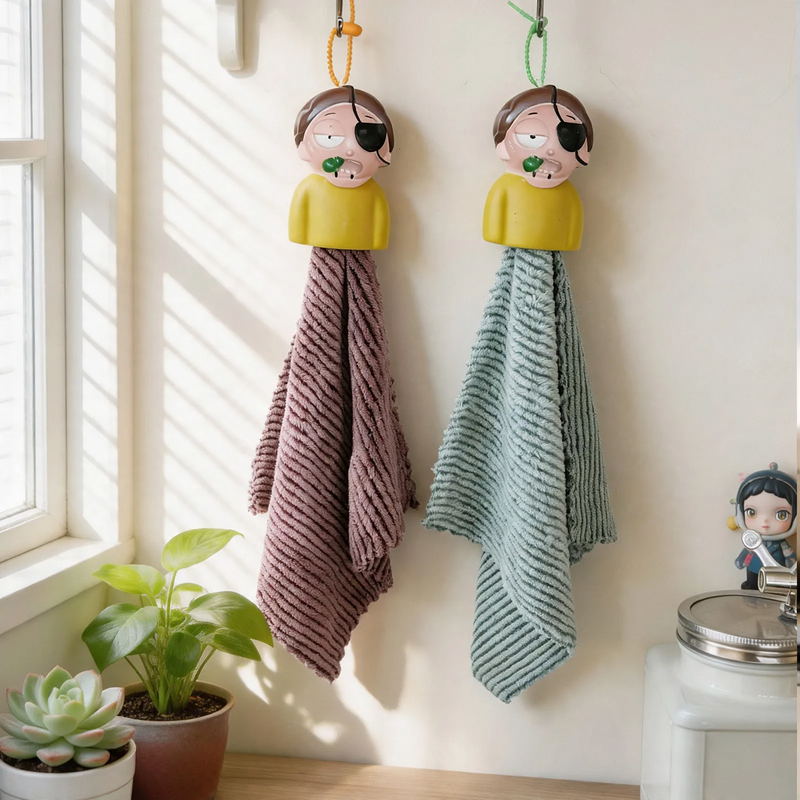 Cartoon towel made of coral fleece, super absorbent