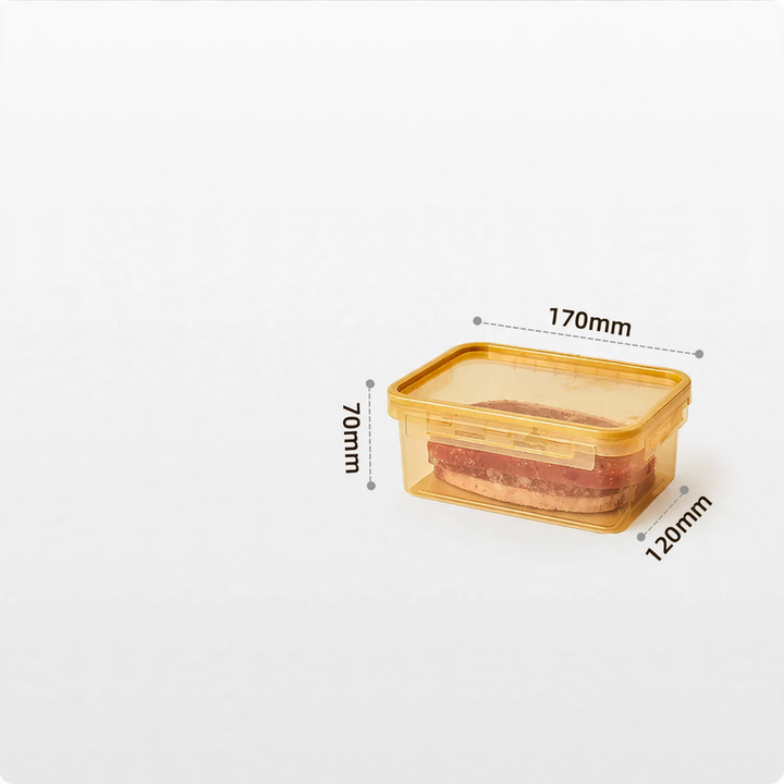 Plastic storage boxes, 200–900 ml