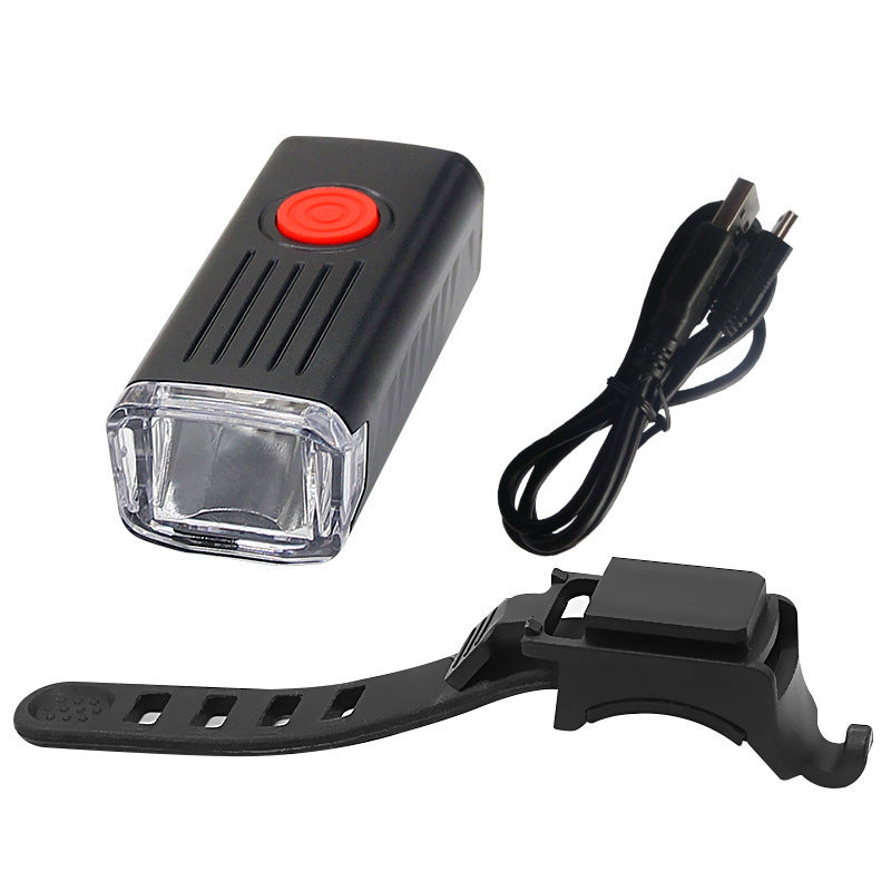 Bicycle light set with front and rear light