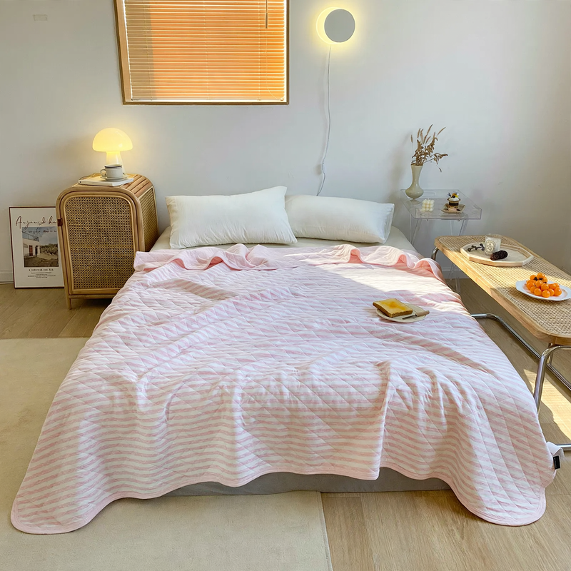 Cotton summer blanket, machine washable