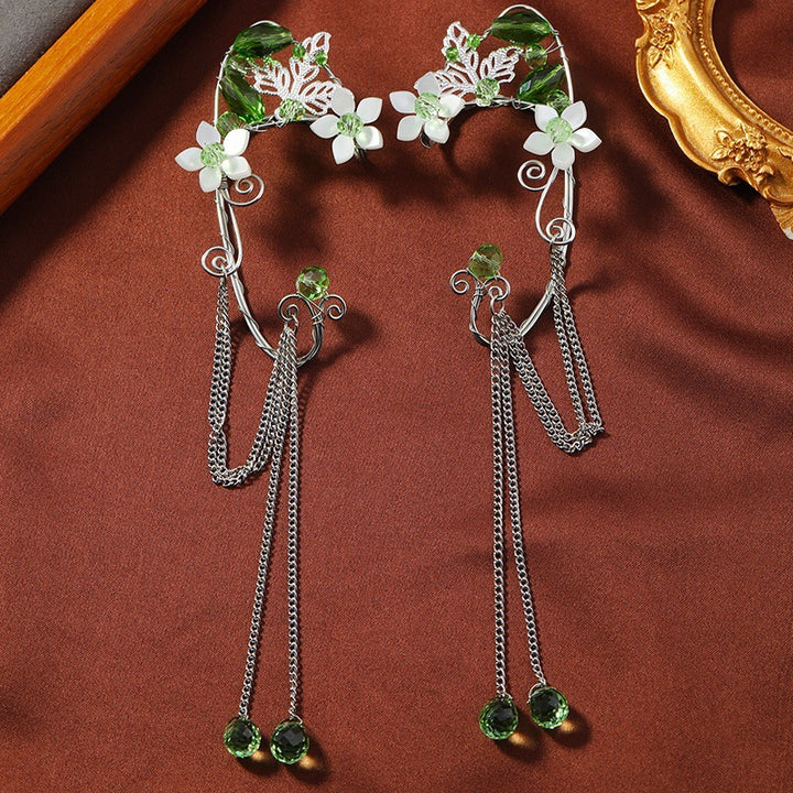 Ear clip without ear hole, handwoven