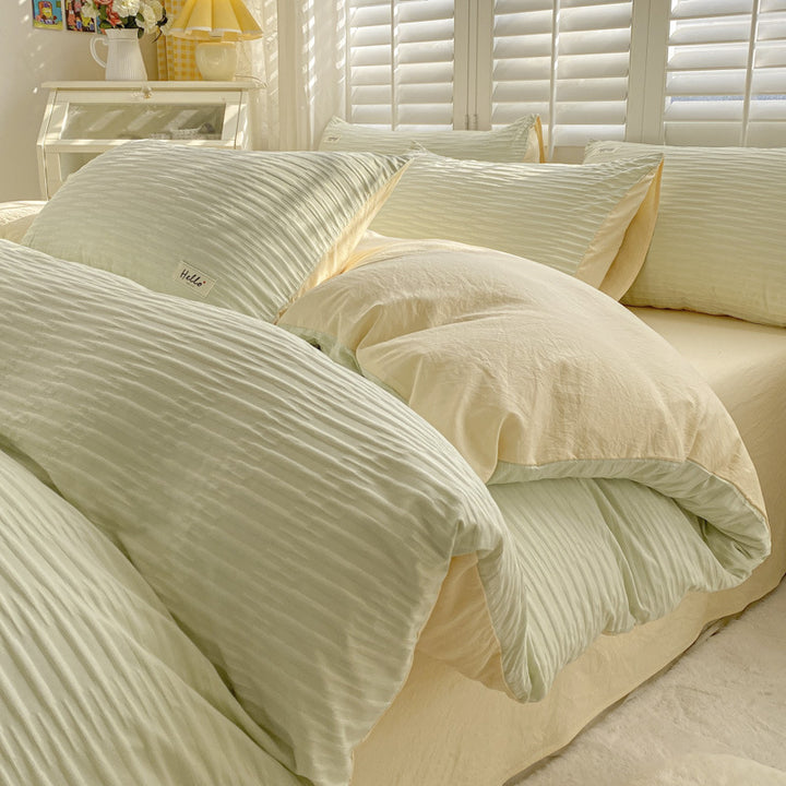 Bedding set made of cotton, laundry wash quality