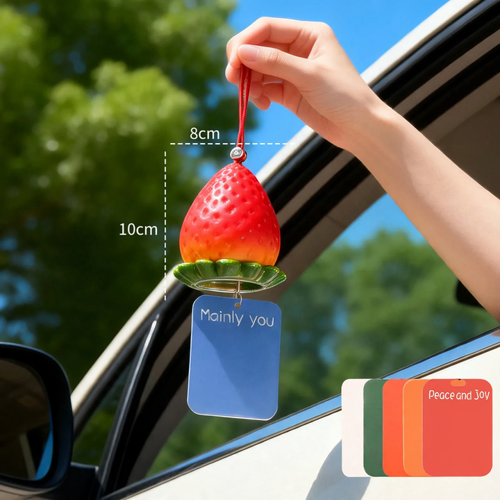 Car trailer with strawberry fragrance