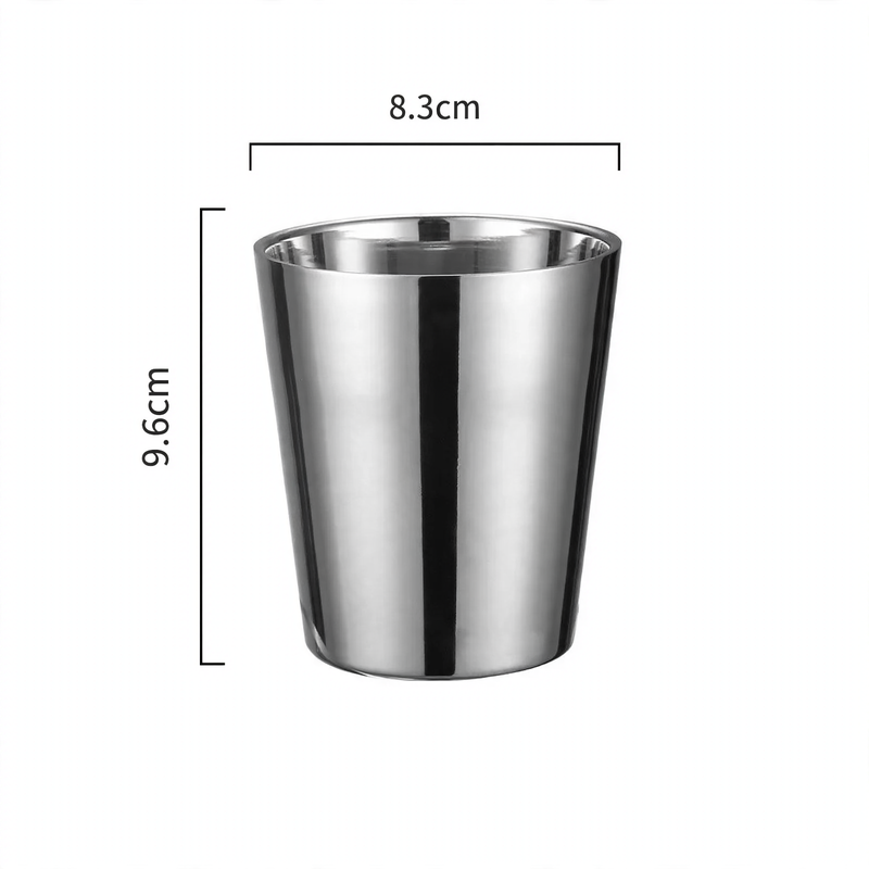 Double-walled stainless steel mug, 175–260 ml