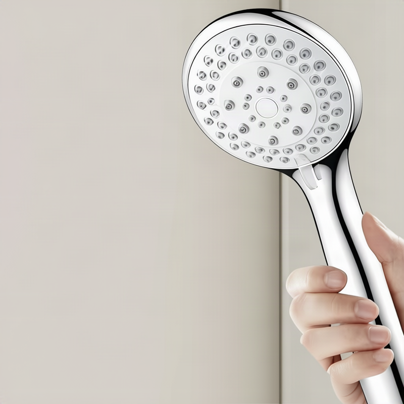 Shower head set with massage function and holder