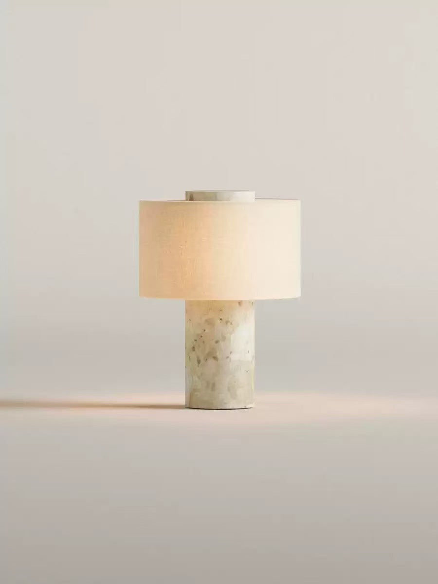 Marble table lamp model 1011, rechargeable or mains-powered
