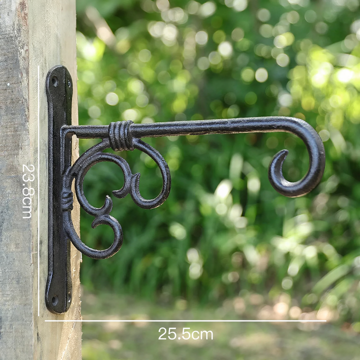 Cast iron wall hook with bird motif