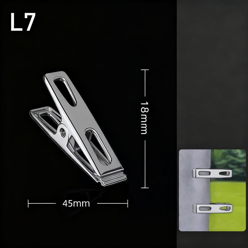 Stainless steel clothespins, large, wind resistant