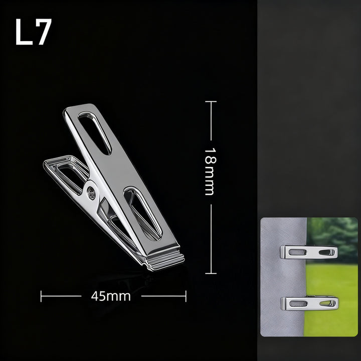 Stainless steel clothespins, large, wind resistant
