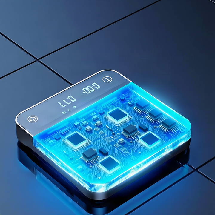 Electronic espresso scale with timer