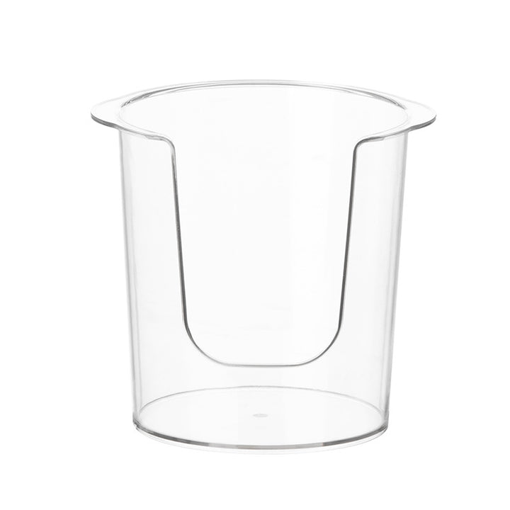 Transparent dish rack for kitchen cabinet