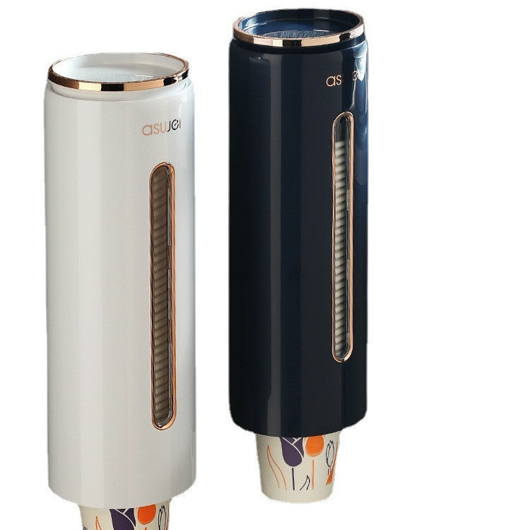 Cup holder, automatic, dust-proof, no drilling