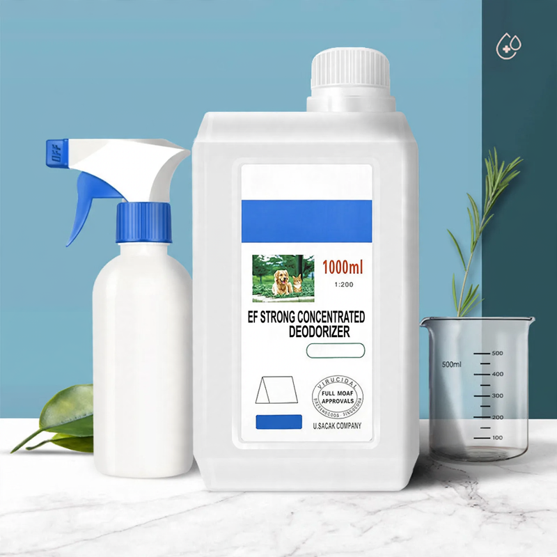 Concentrated odor remover spray for cats and dogs