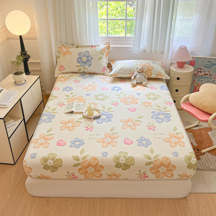 Cotton bed sheet with print, 100% cotton