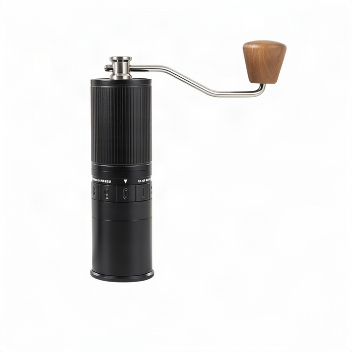 Hand coffee grinder with steel core, luxury design