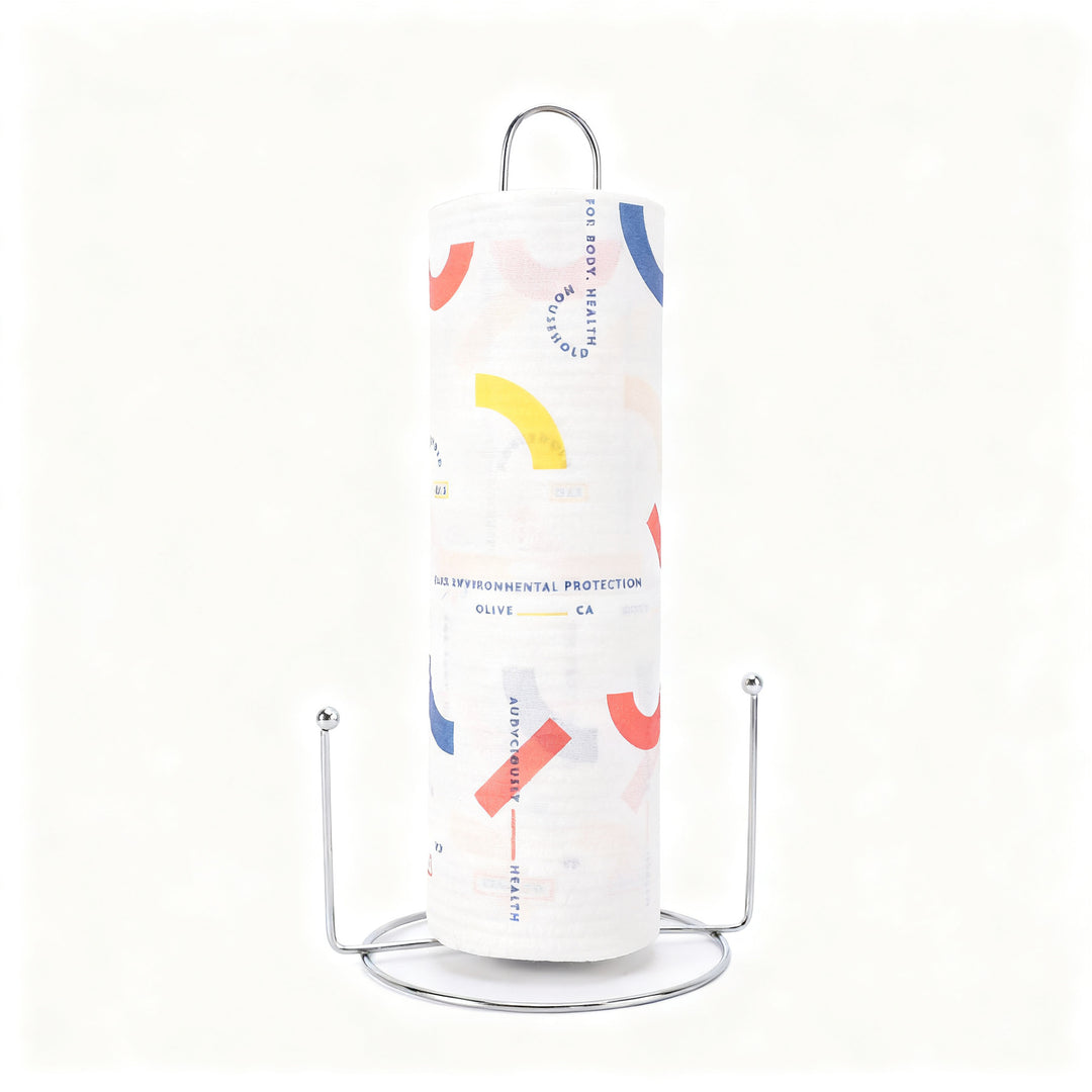 Free-standing kitchen roll holder, metal