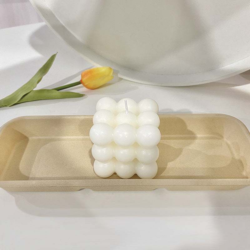 Geometric Soy Scented Candle, handcrafted