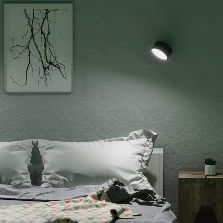 LED wall light, dimmable, with touch control