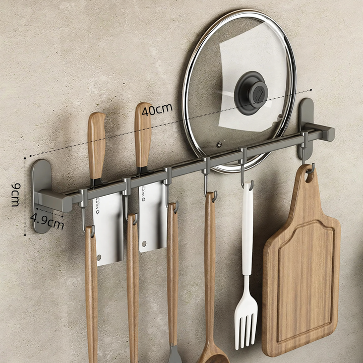 Stainless Steel Hook Rack for Kitchen Tools