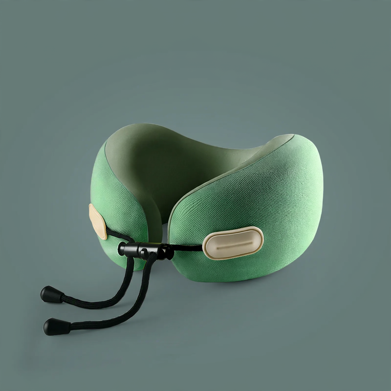 Memory foam neck support pillow with pocket