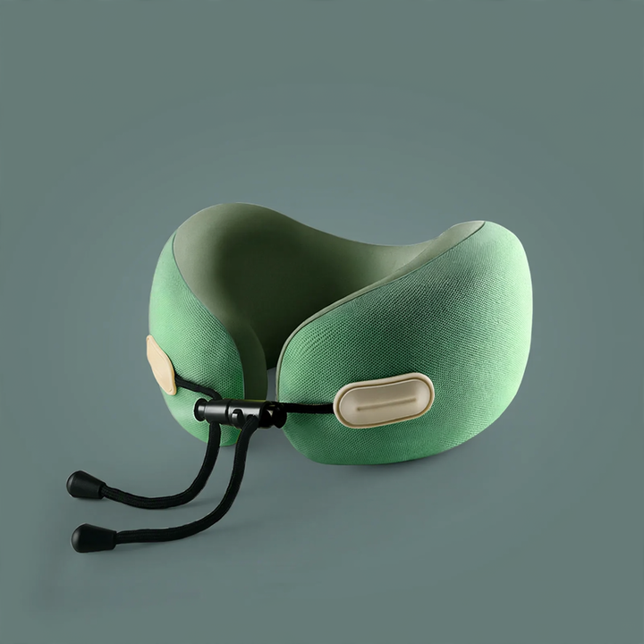 Memory foam neck support pillow with pocket