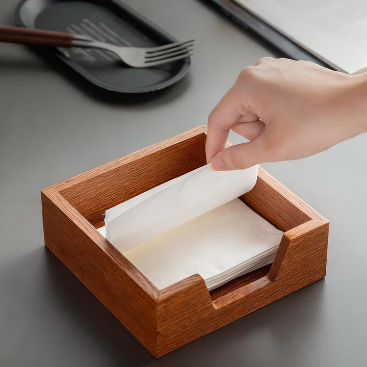 Wooden paper roll holder, multiple shapes