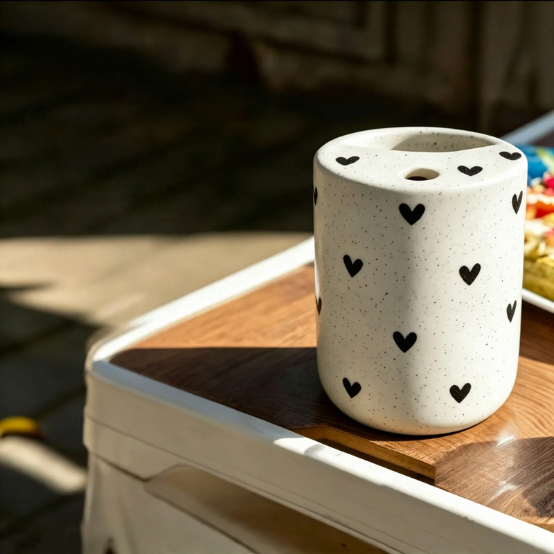 Ceramic coffee mug with handle, 370 ml