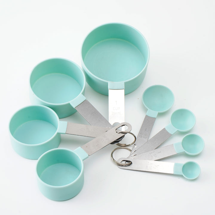 Stainless steel measuring spoon and cup set, 6-piece