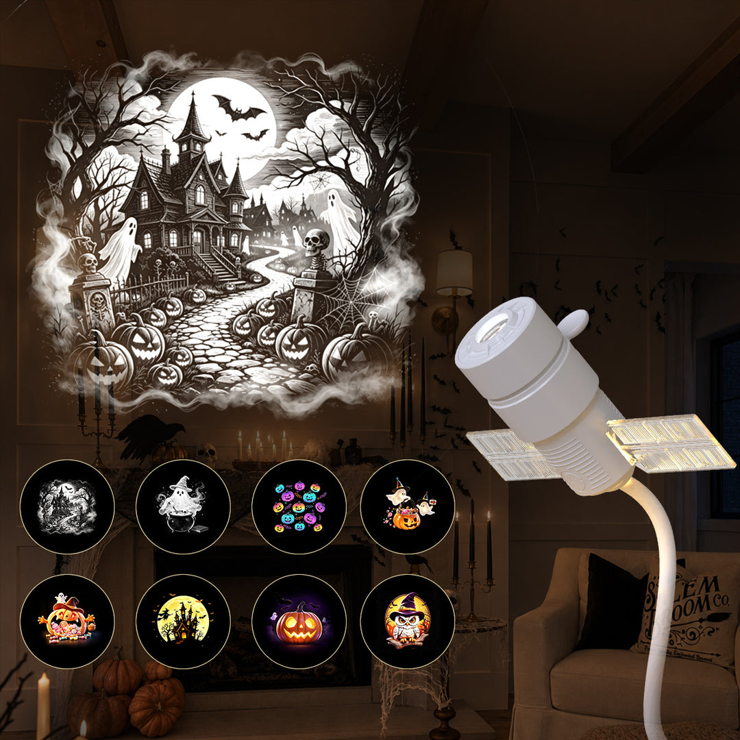 Halloween starry sky projection lamp with USB