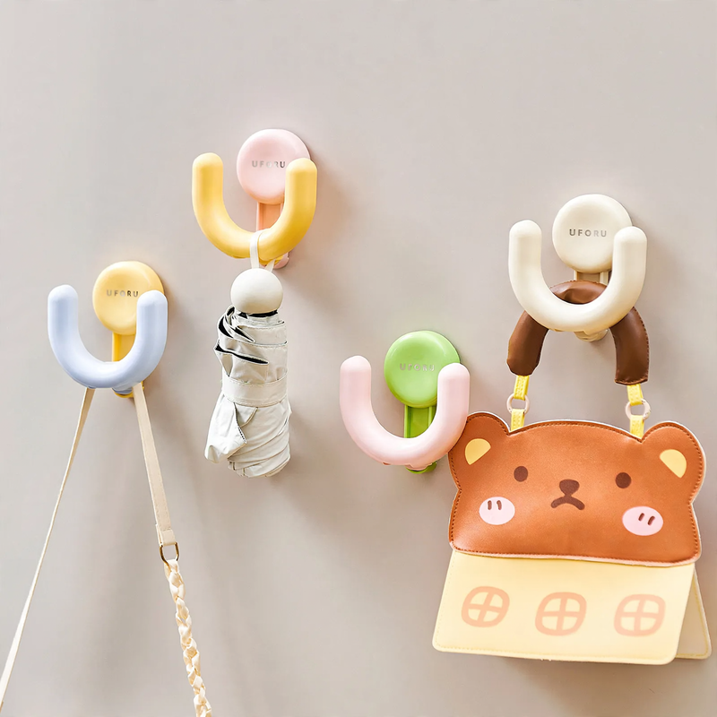 Suction cup wall hooks, 5 kg load capacity, no drilling required