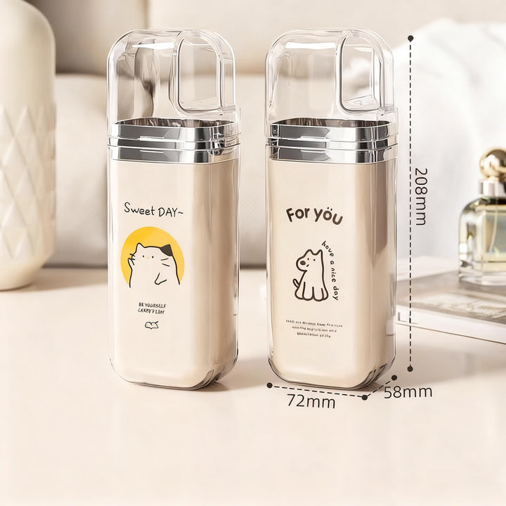 Portable dental care set with storage box