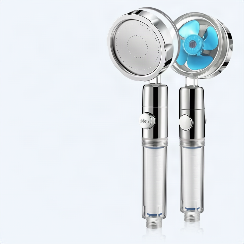 Shower head with pressure balance, ABS, round