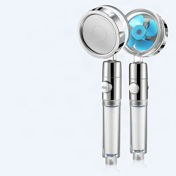 Shower head with pressure balance, ABS, round
