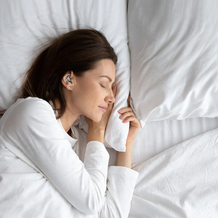 Wireless Bluetooth earbuds with sleep mode
