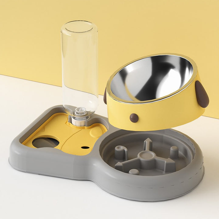 Double bowl for dogs and cats, 330–500 ml