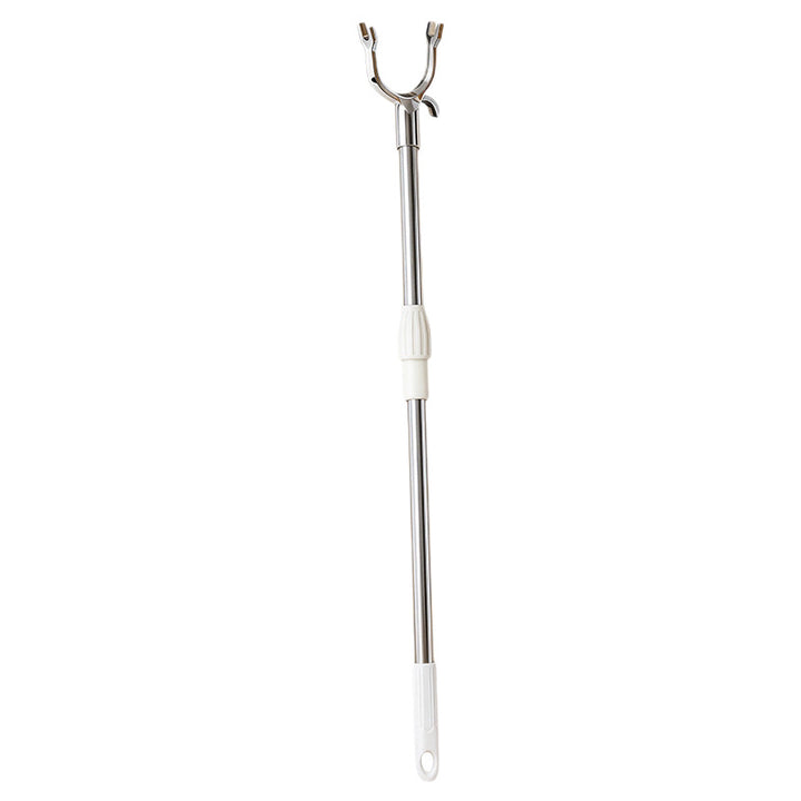 Telescopic clothes rail made of stainless steel