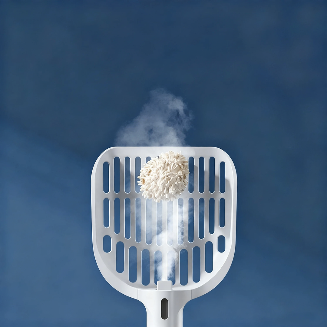 Intelligent cat litter scoop with spray function