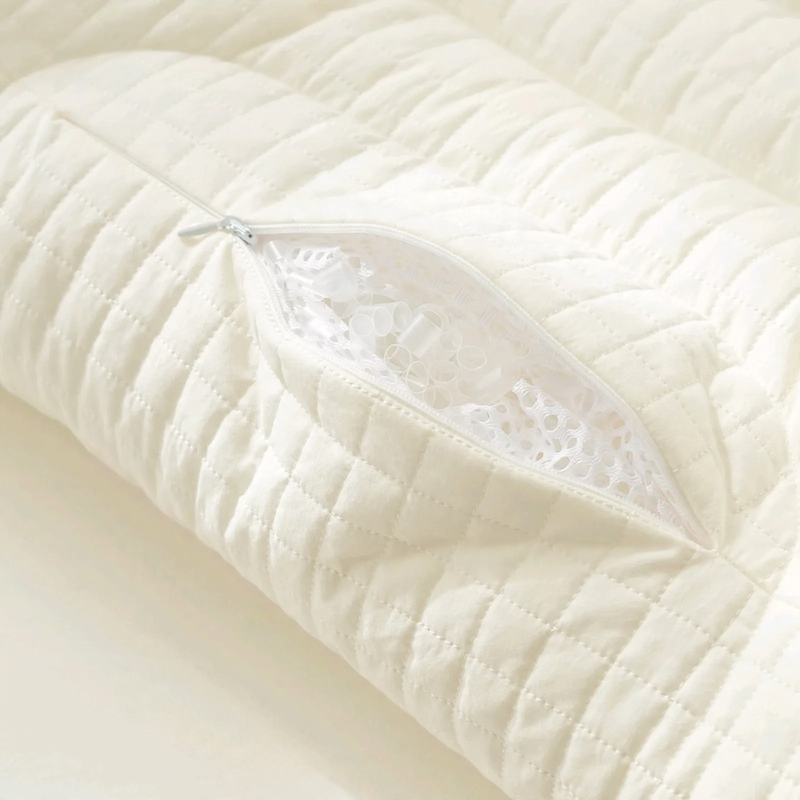 Cotton neck support pillow, washable