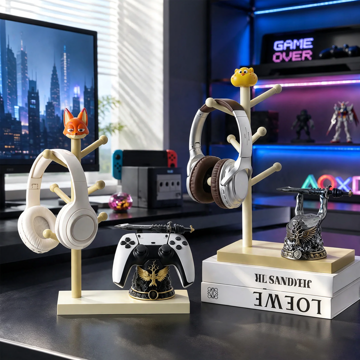 Game controller stand and desk organizer