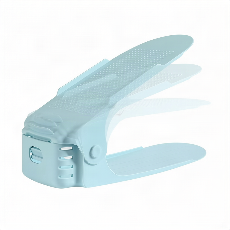 Foldable shoe rack made of plastic