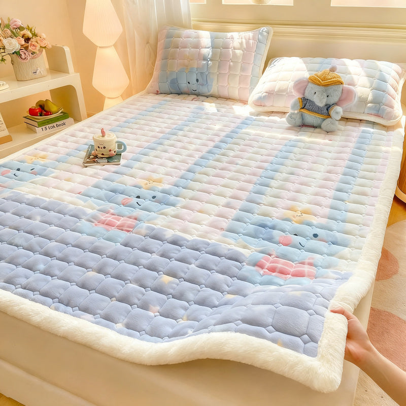 Fleece mattress topper, warm and soft