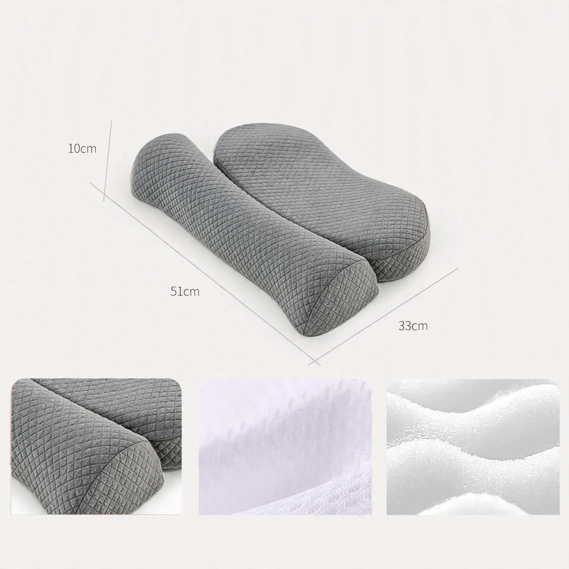 Memory foam neck support pillow, removable