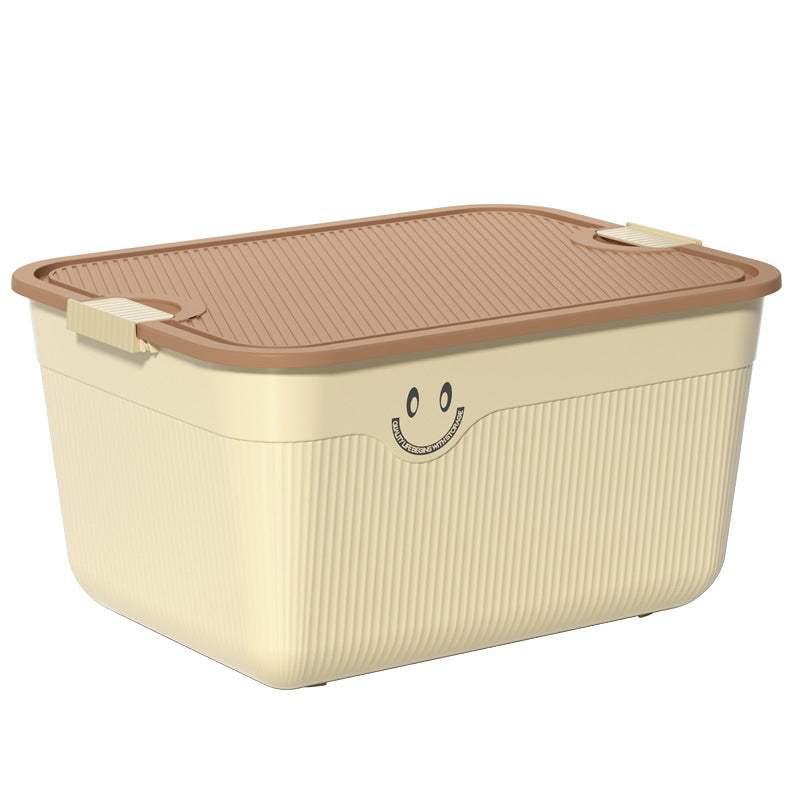 Plastic storage box with handle, versatile use