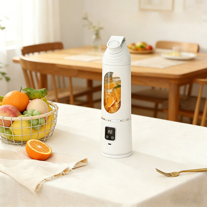 Portable electric juicer, stainless steel, 400 ml